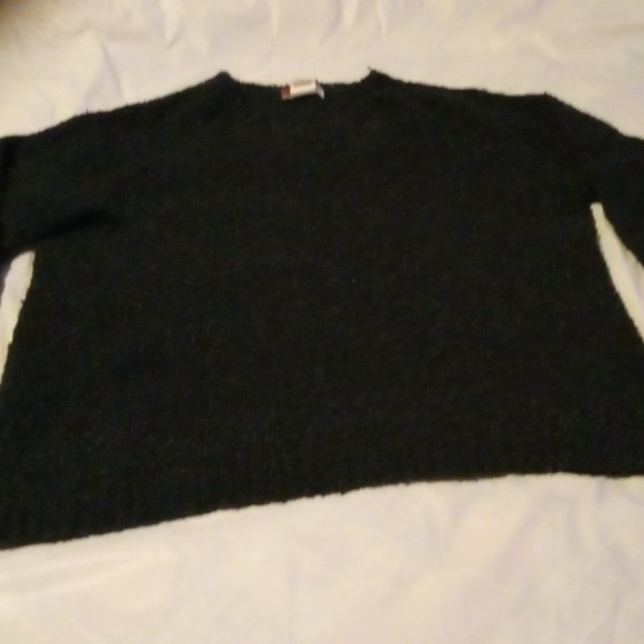 JM Collection Black V-neck Modern Sweater size 1X - Picture 3 of 10